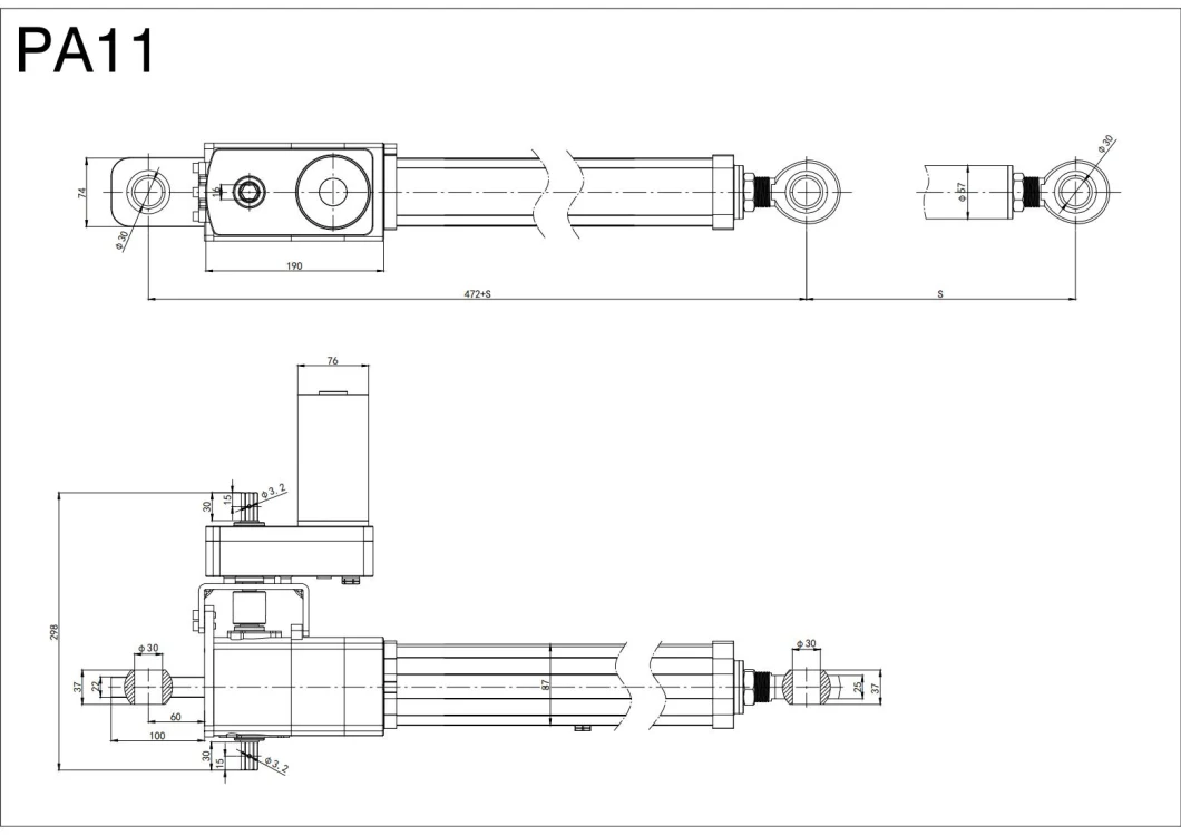 Mechanical Solar Tracker Linear Actuator with CE, TUV and UL Certification