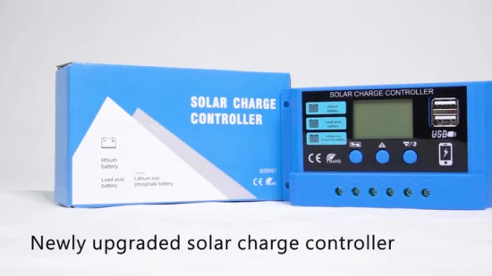 PWM 10A 20A 30A Solar Power Regler 12V 24V Auto Dual USB LCD Display Last Entlader Solar ladegerät Controller